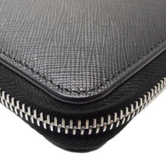 PRADA long wallet Saffiano case Nero Black leather black - Picture 3 of 8